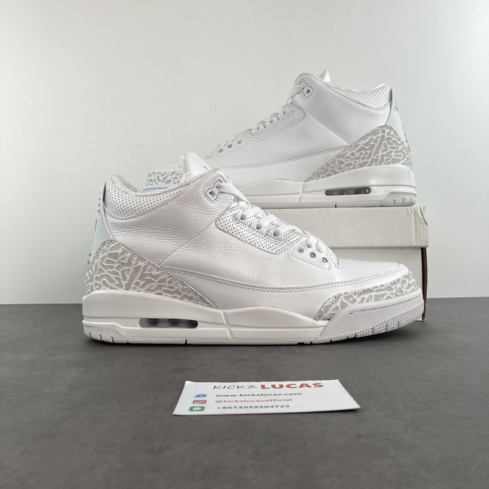 Air Jordan 3 Retro Pure White   136064-111