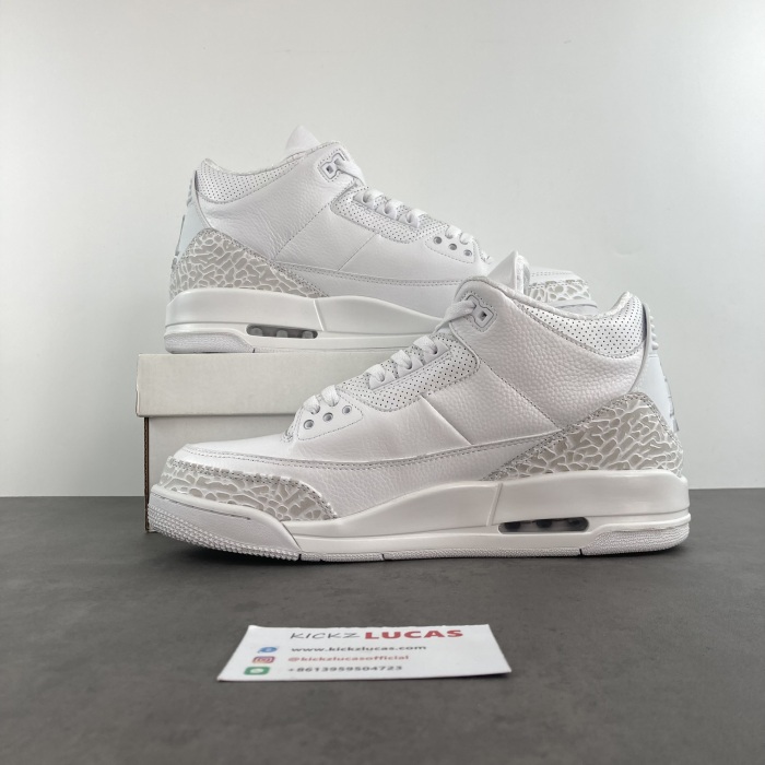 Air Jordan 3 Retro Pure White   136064-111