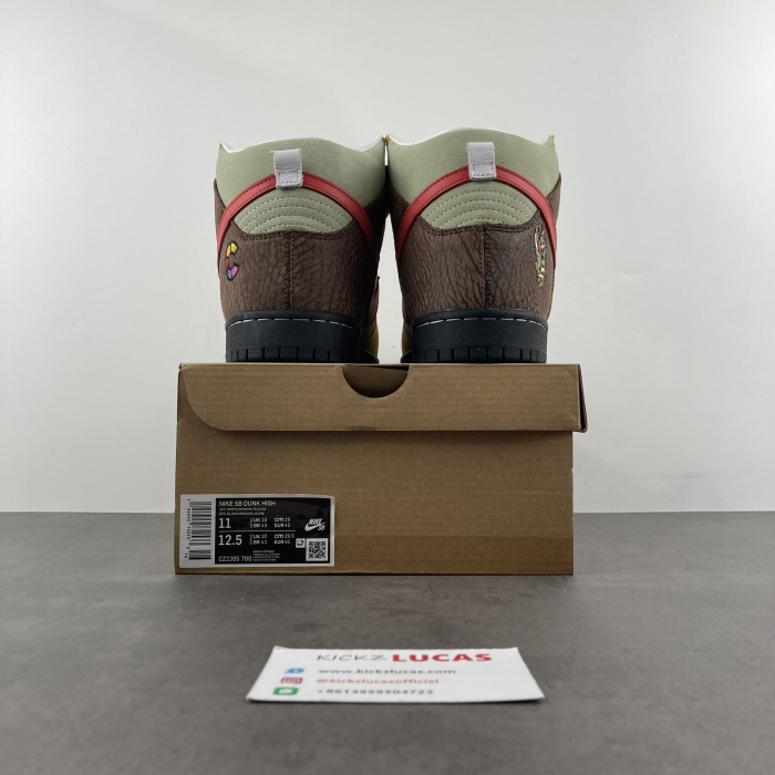 SB Dunk High Color Skates Kebab and Destroy  CZ2205-700
