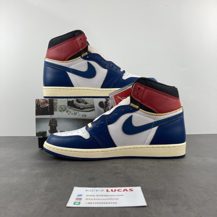 Air Jordan 1 Retro High Union Los Angeles Blue Toe  BV1300-146