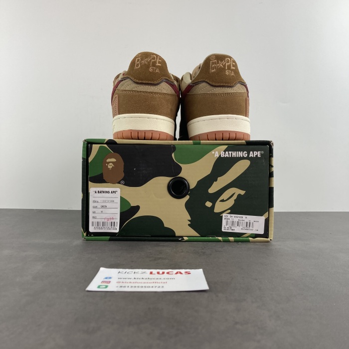 A Bathing Ape Sk8 Sta Wheat Red