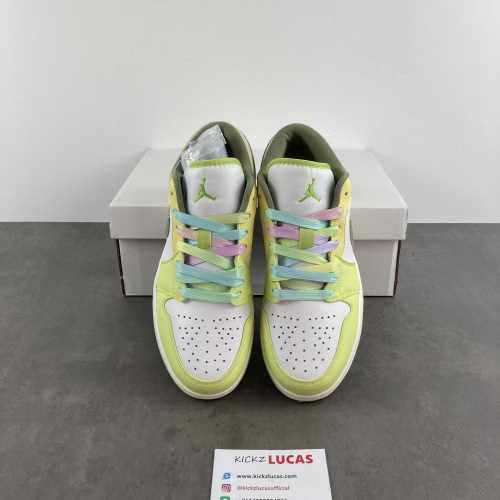 Air Jordan 1 Low Sail White Oil Green  FD9906-131