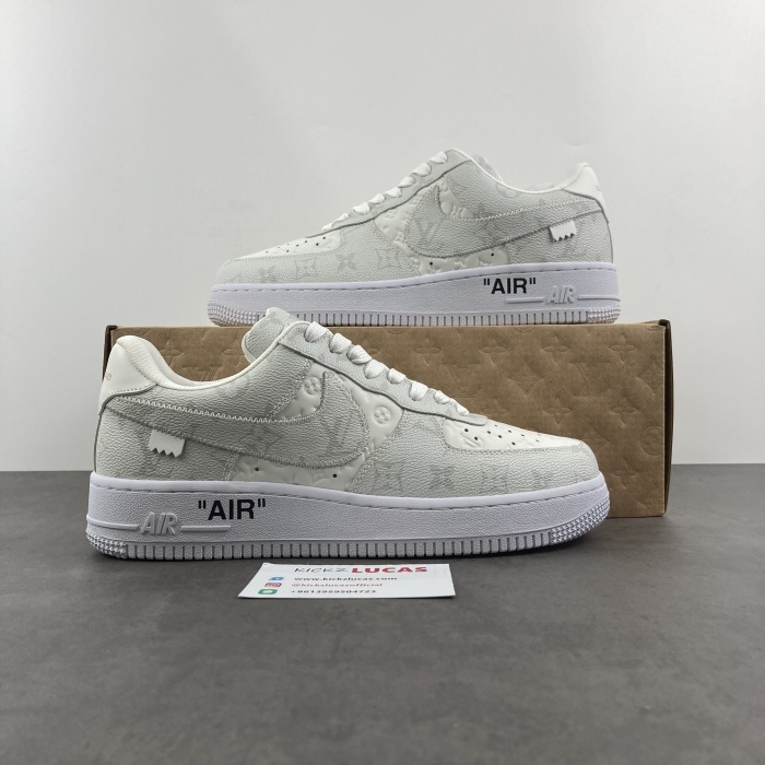 Air Force 1 X L*V grey white