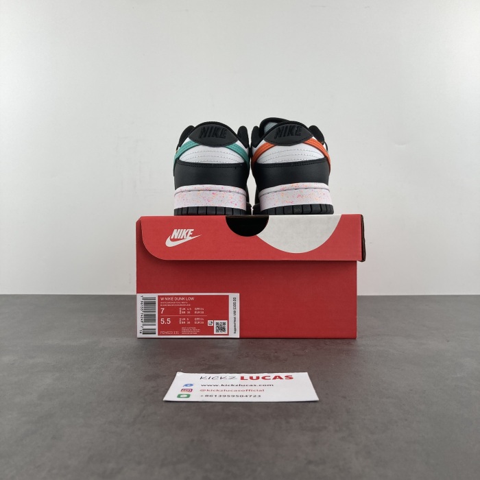 Dunk Low Multiple Swooshes White Washed Teal  FD4623-131