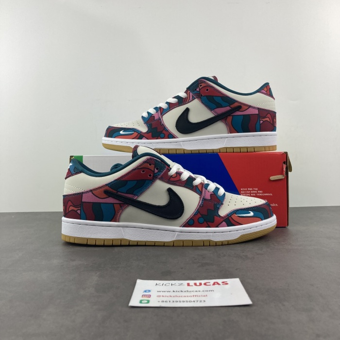 SB Dunk Low Pro Parra Abstract Art  DH7695-600