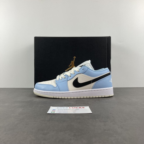 Air Jordan 1 Low Ice Blue Black 554723-401