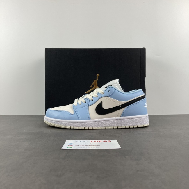 Air Jordan 1 Low Ice Blue Black 554723-401