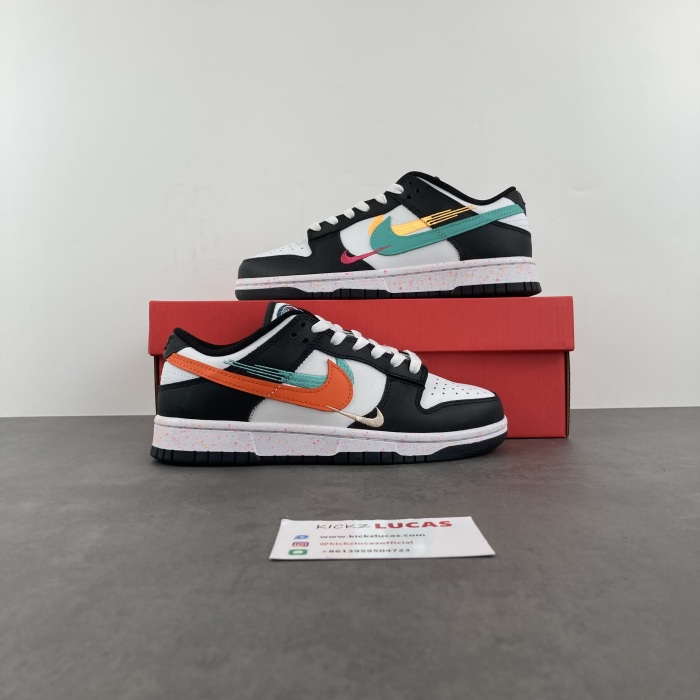 Dunk Low Multiple Swooshes White Washed Teal  FD4623-131