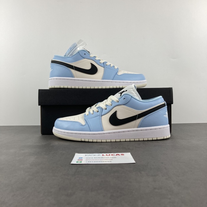 Air Jordan 1 Low Ice Blue Black 554723-401