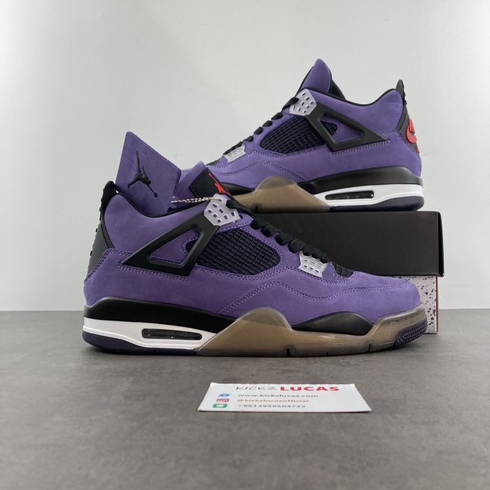 Air Jordan 4 Retro Travis Scott Purple  766296 LN4