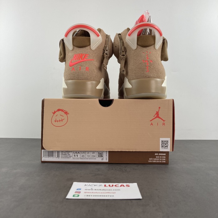 Air Jordan 6 Retro Travis Scott British Khaki  DH0690-200