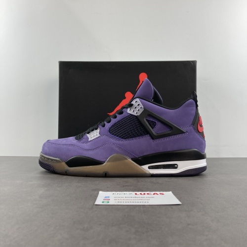 Air Jordan 4 Retro Travis Scott Purple  766296 LN4