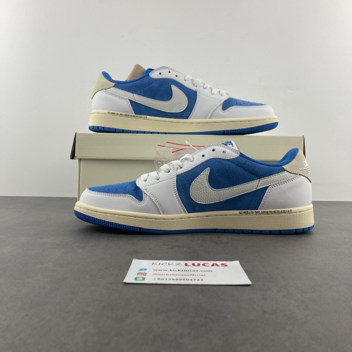 Air Jordan 1 Low Travis Scott White Blue CQ4277-212