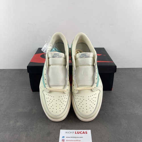 Travis Scott x Air Jordan 1 Tiffany Low Cream White