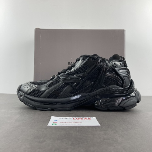 Men Women B*lenciaga Runner Black MK220927-5