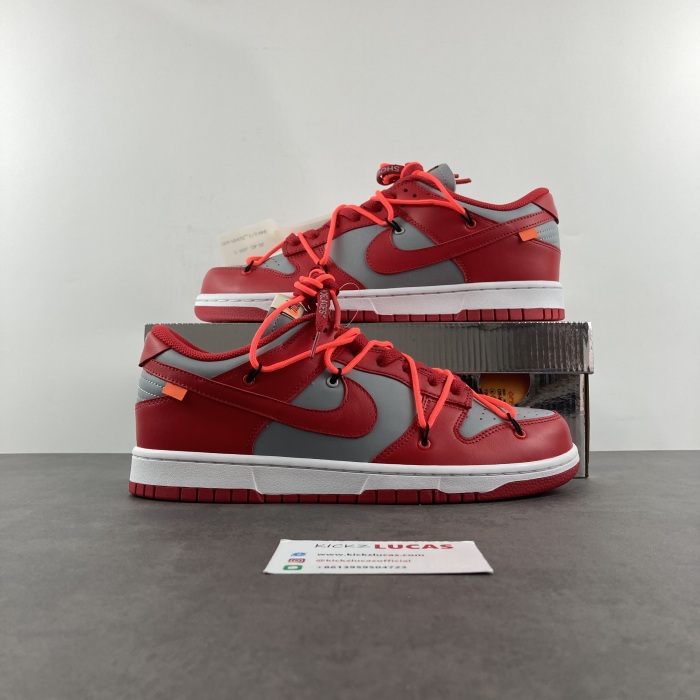 Dunk Low Off-White University Red  CT0856-600
