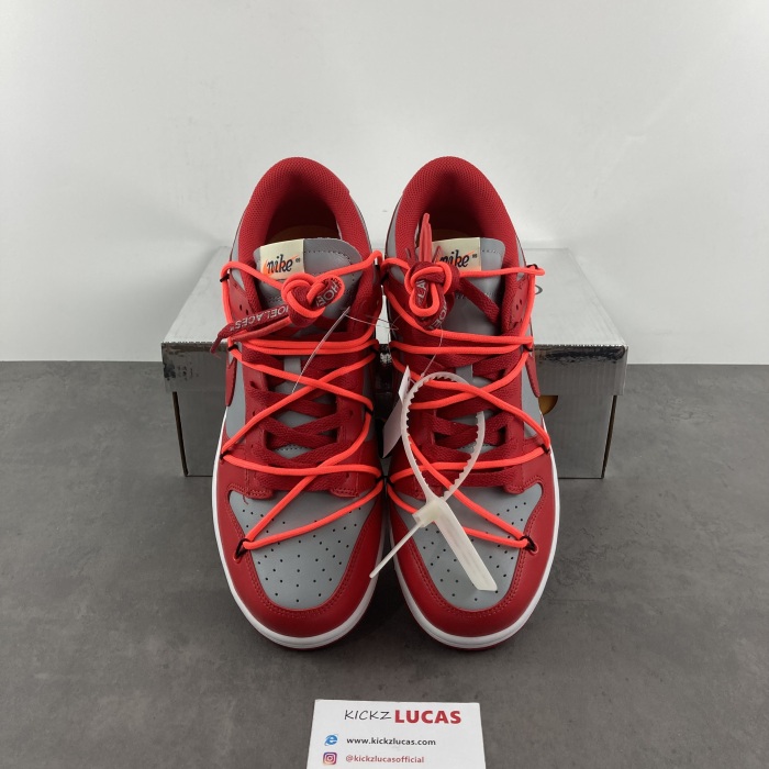 Dunk Low Off-White University Red  CT0856-600