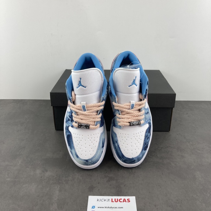 Air Jordan 1 Low Washed Denim Pink DM8947-100