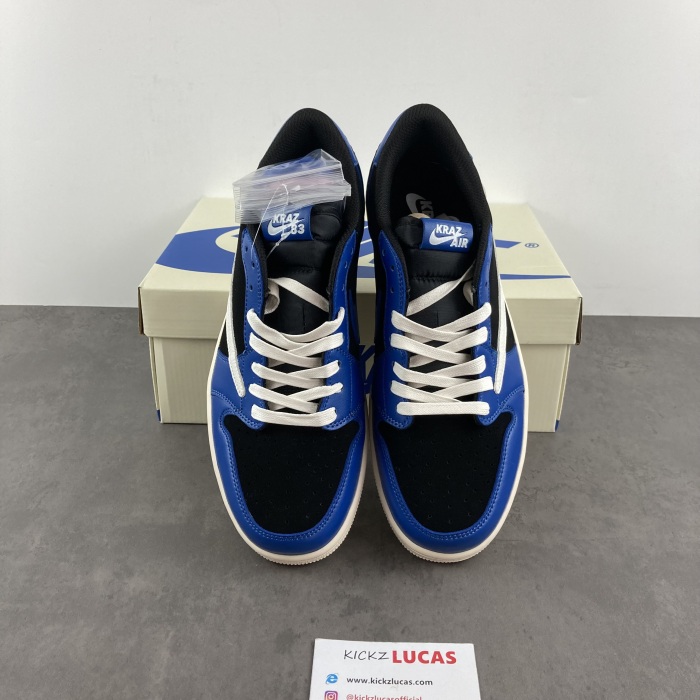 Air Jordan 1 Low Travis Scott Blue KRAZ Custom Make