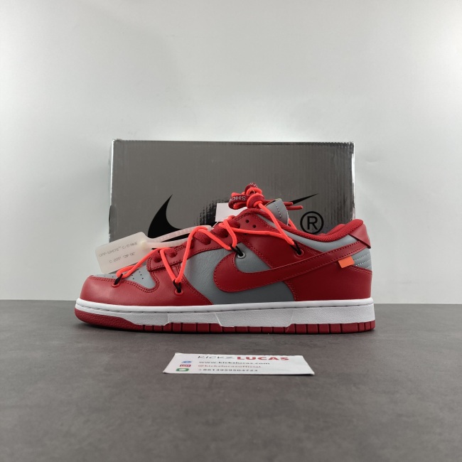 Dunk Low Off-White University Red  CT0856-600