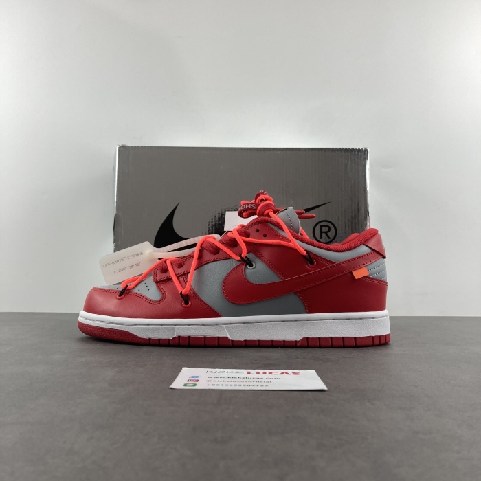 Dunk Low Off-White University Red  CT0856-600