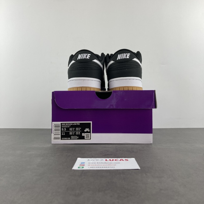 SB Dunk Low Pro Black Gum  CD2563-006
