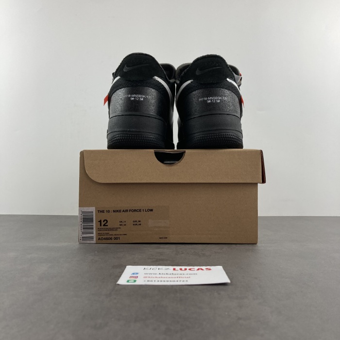 Air Force 1 Low Off-White Black White  AO4606-001