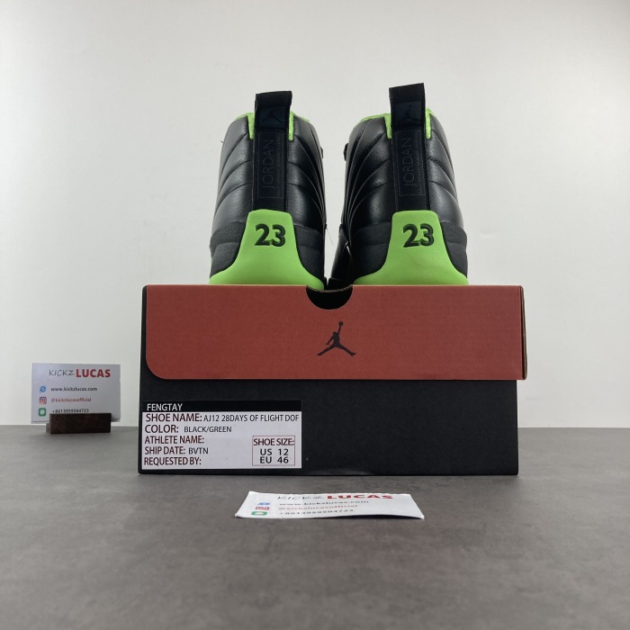 Air Jordan 12 BLACK GREEN