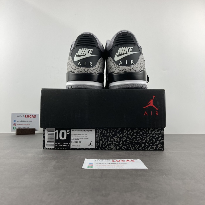 Air Jordan 3 Retro Black Cement  854262-001