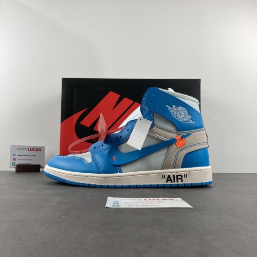 Air Jordan 1 Retro High Off-White University Blue  AQ0818-148