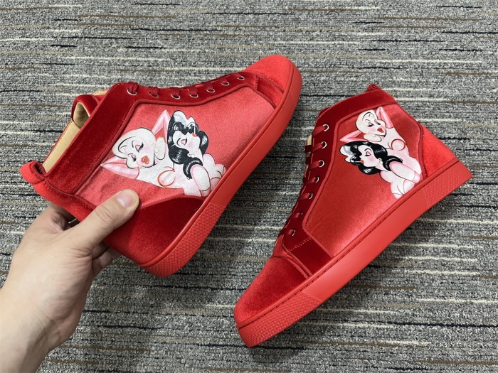 Men and Women C*hristian L*ouboutin Top Sneakers CL 20230818-1