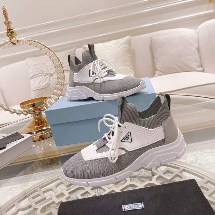 Men and Women P*rada Top Sneakers Low CL 20230825-16