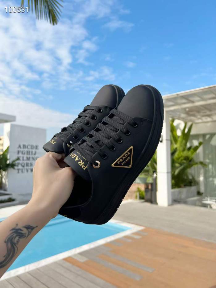 Men and Women P*rada Top Sneakers High CL 20230825-6