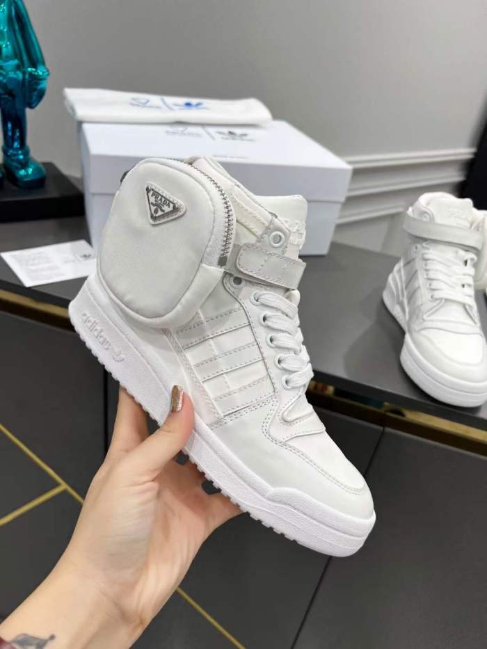 Men and Women P*rada Top Sneakers High CL 20230825-2