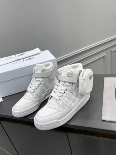 Men and Women P*rada Top Sneakers High CL 20230825-2