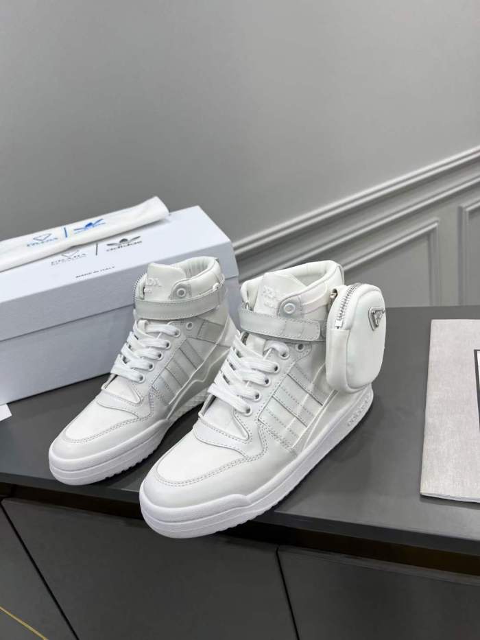 Men and Women P*rada Top Sneakers High CL 20230825-2