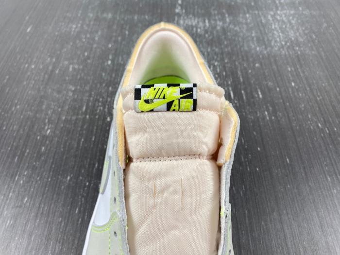 Air Jordan 1 Retro Low White Ghost Green Black  DM7837-103