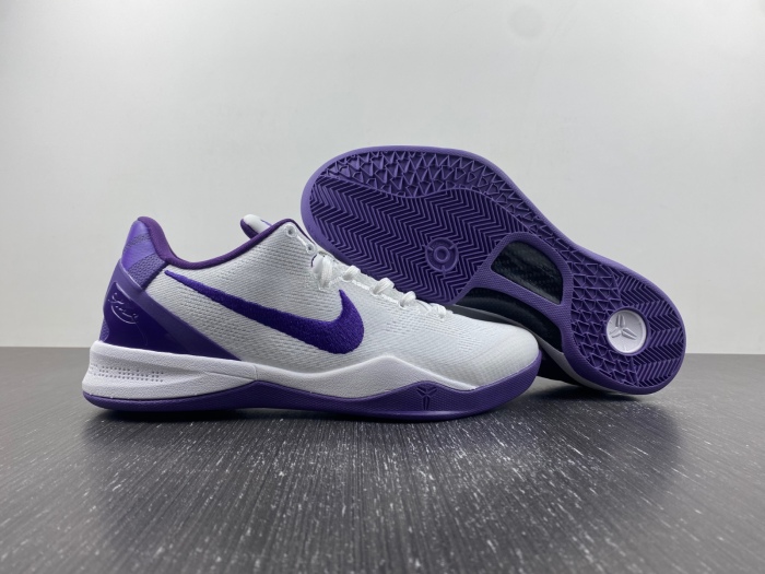 Kobe 8 Protro White Court Purple FQ3549-100