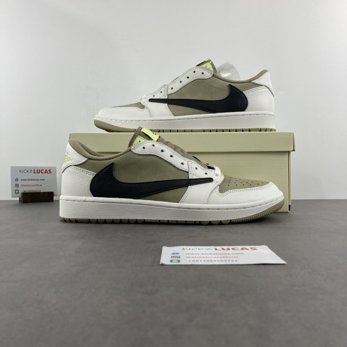 Air Jordan 1 Retro Low Golf Travis Scott Neutral Olive FZ3124-200