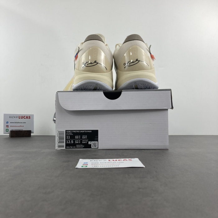 Latest 2023 Kobe 5 Protro Undefeated Rice White X Off White DB4796-101