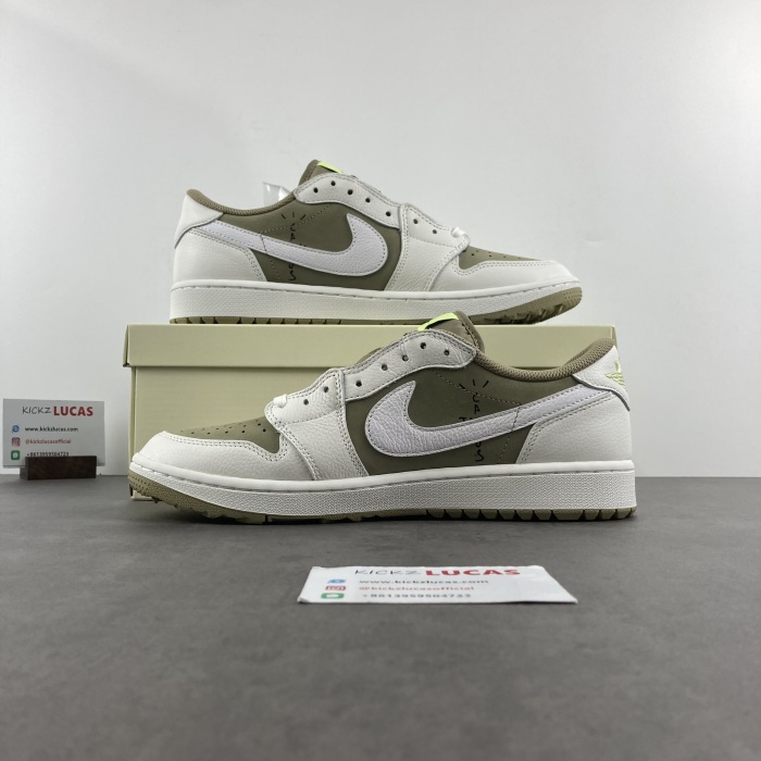 Air Jordan 1 Retro Low Golf Travis Scott Neutral Olive FZ3124-200