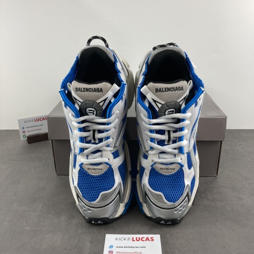 Men Women B*lenciaga Runner Blue Grey MK220927-1