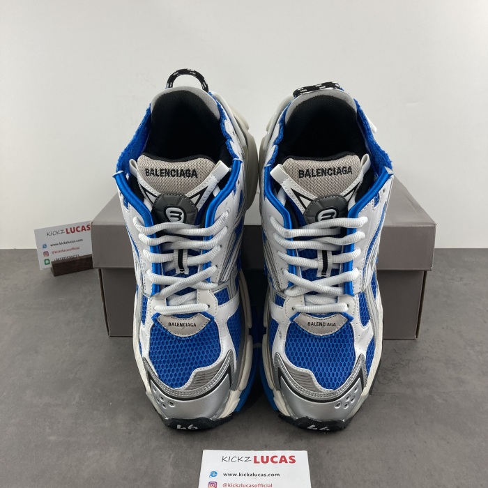 Men Women B*lenciaga Runner Blue Grey MK220927-1