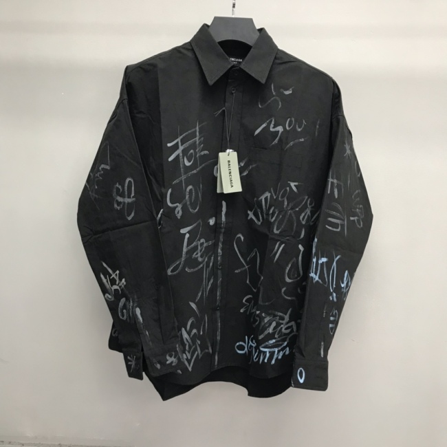B*alenciaga  Shirt Top Quality DSX 20230921-16