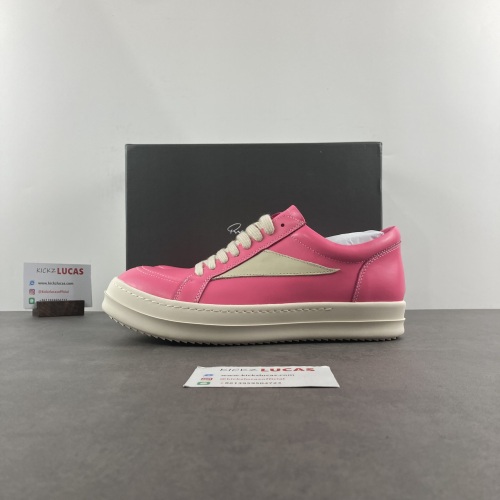 Men Women R*ick O*wens LOW Leather Top Sneaker KK221230-4