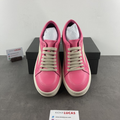 Men Women R*ick O*wens LOW Leather Top Sneaker KK221230-4