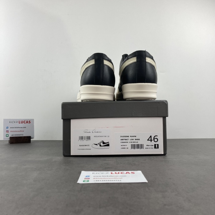 Men Women R*ick O*wens LOW Leather Top Sneaker KK221230-11