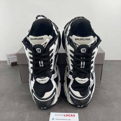 Men Women B*lenciaga Runner White Black White MK220927-4
