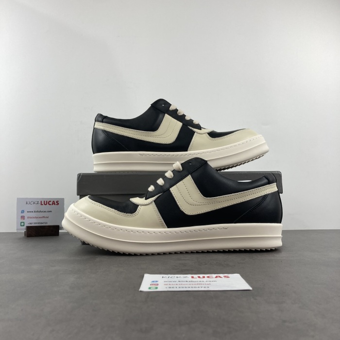 Men Women R*ick O*wens LOW Leather Top Sneaker KK221230-11