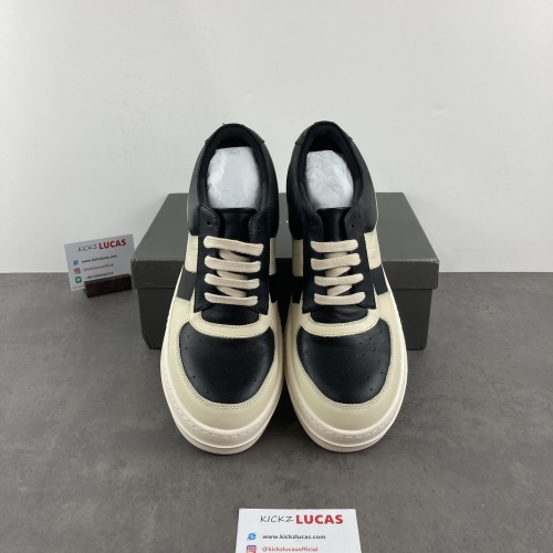 Men Women R*ick O*wens LOW Leather Top Sneaker KK221230-11